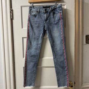 Joe's Jeans Girls Blue Skinny Jeans with Red Trim
